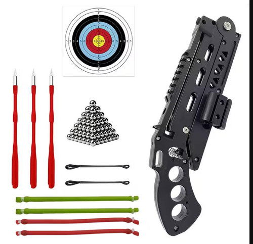 Foldable slingshot for arrows - slingshot,